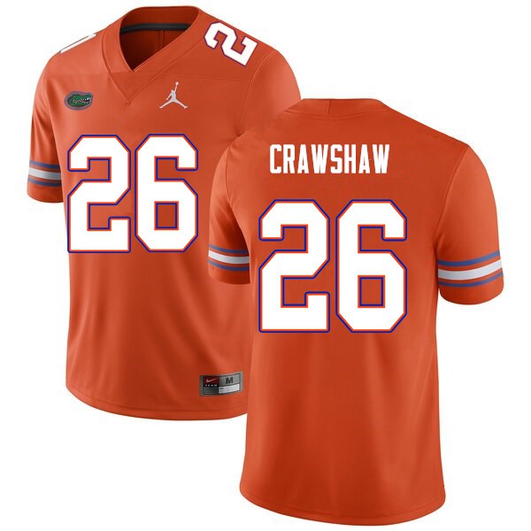 Men #26 Jeremy Crawshaw Florida Gators College Football Jerseys Orange